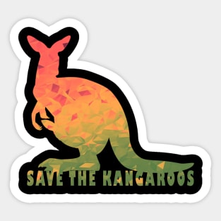 Save The Kangaroos 🦘 Help Australia 🇦🇺 Sticker